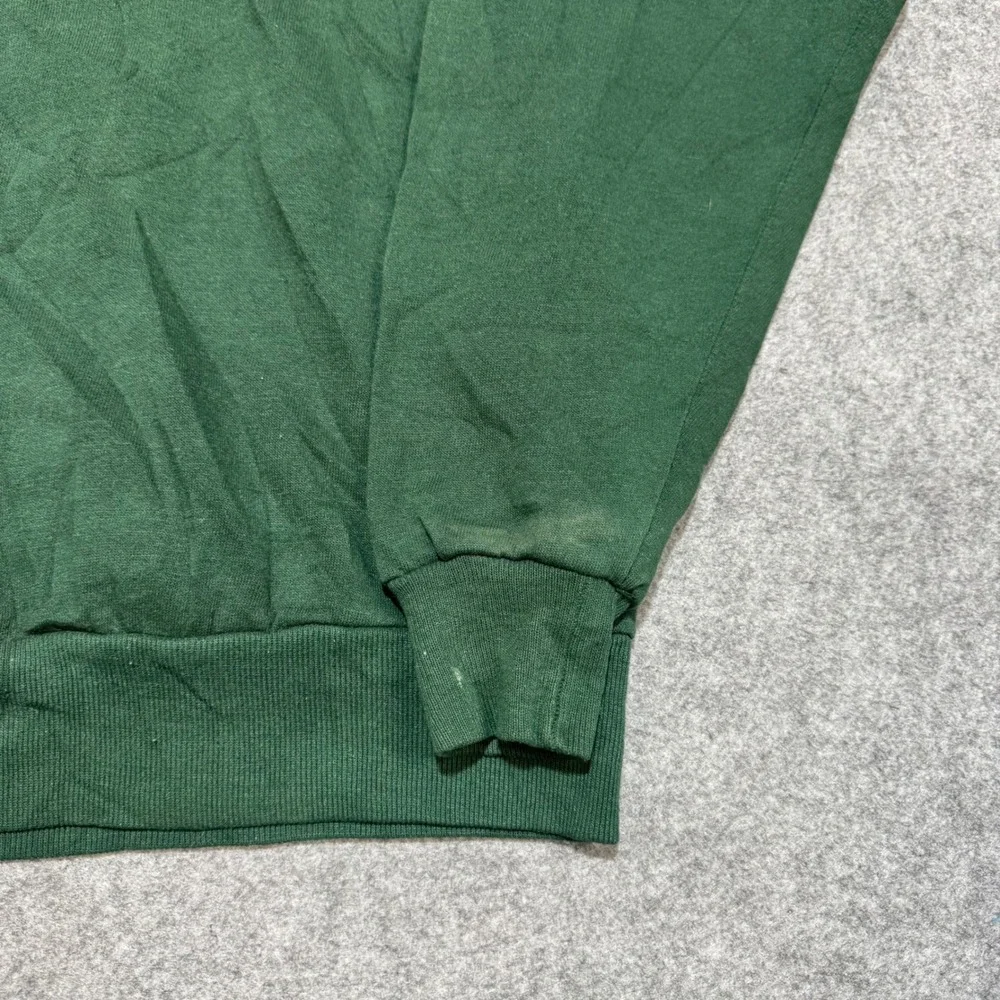 Vintage Jerzees NuBlend Sweatshirt Forest Green Crewneck Made in USA Mens Medium